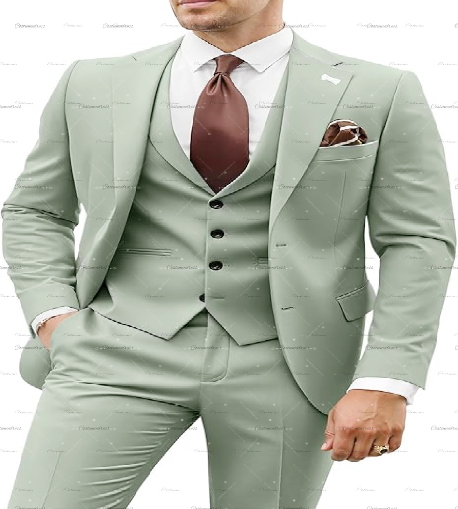 Unique Men'S Formal Wear - Handsome Mint Green Men Suit Unique