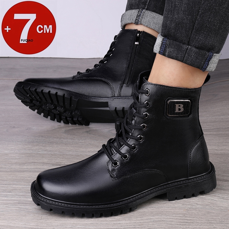 Men's Genuine Leather Elevator - Mens Formal ulasan dan harga