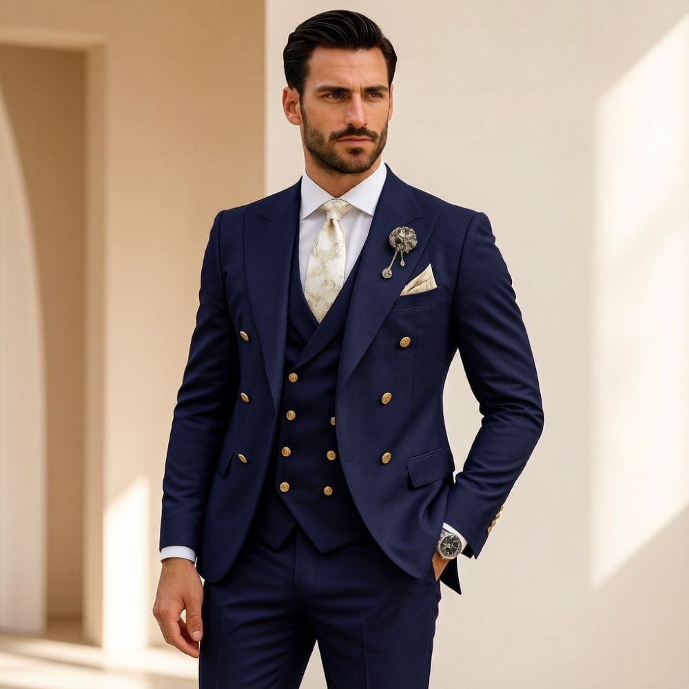 Men Ivory Wedding Suit Slim Fi - Formal Wear For Men In Wedding ulasan dan harga
