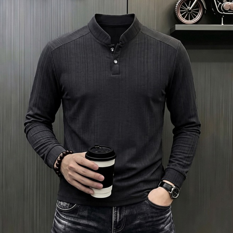 Men's Business Casual Long Sle - Mens Formal ulasan dan harga