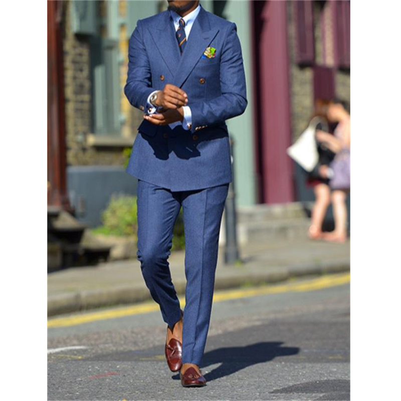Dark Blue Formal Mens Suits Tw - Formal Wear For Men In Wedding ulasan dan harga