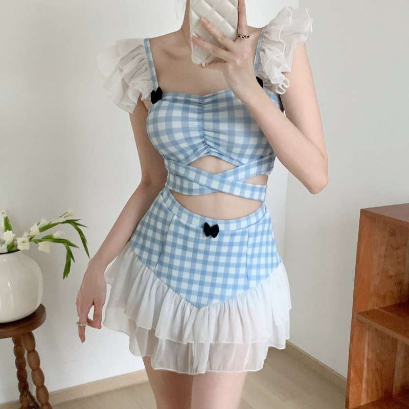 Ladies Slimming Halter Bathing - Slim Fit Suit Set ulasan dan harga