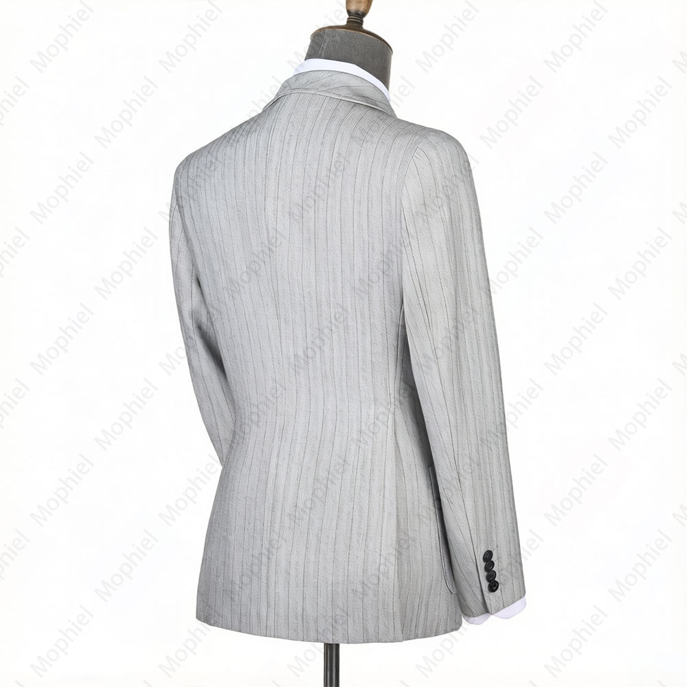Mophiel Light Grey Men Suits S - Formal Wear For Men In Wedding ulasan dan harga