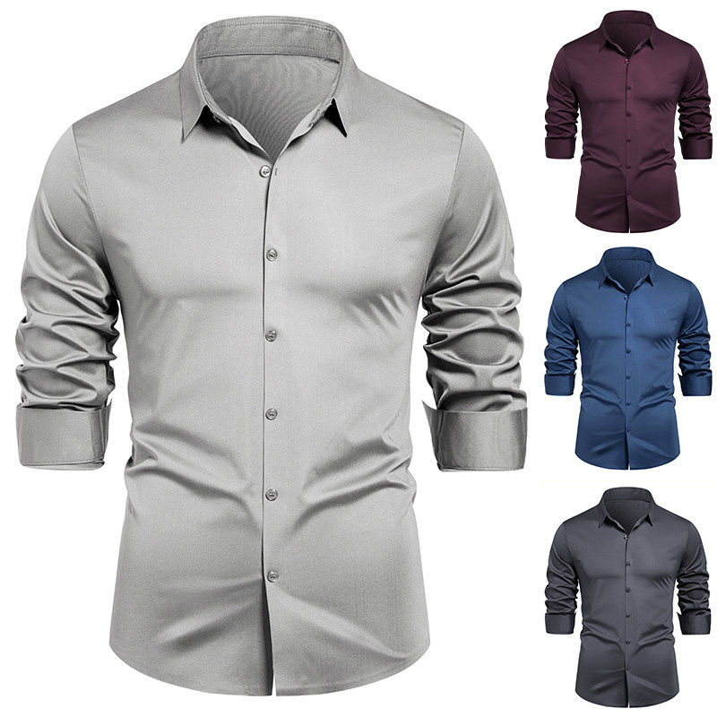High-end Formal Work Shirts Me - Mens Formal ulasan dan harga