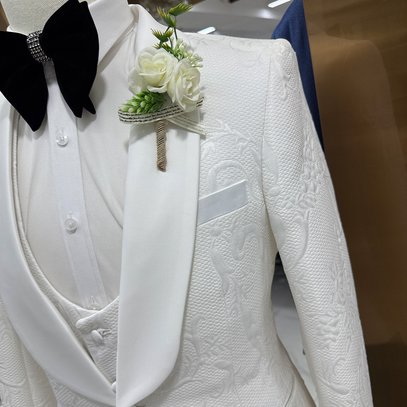 Men Wedding Suit White 3 Piece - Formal Wear For Men In Wedding ulasan dan harga