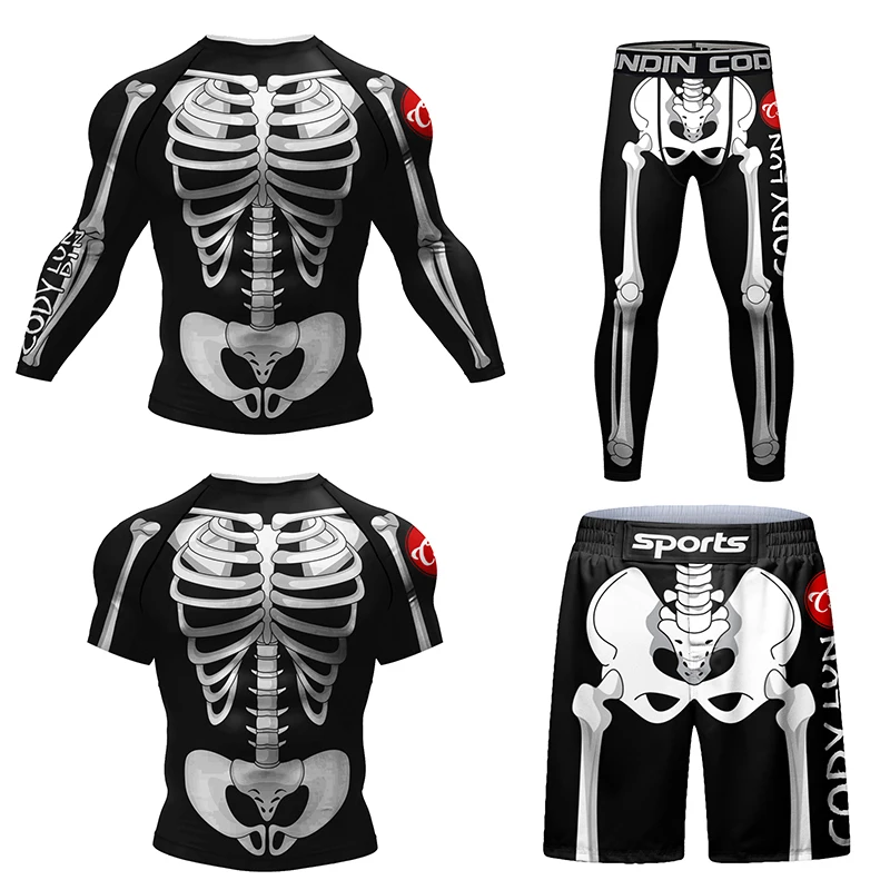 New Skull Rashguard Jiu Jitsu  - Men'S Formal Wear Rental ulasan dan harga