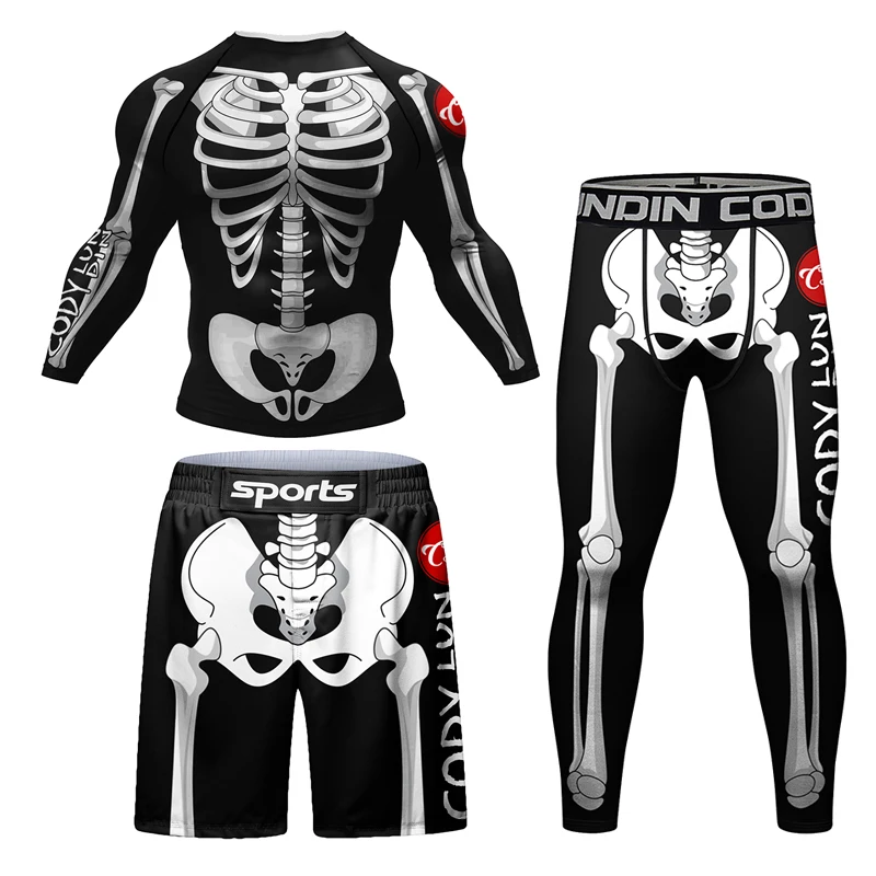 New Skull Rashguard Jiu Jitsu  - Men'S Formal Wear Rental ulasan dan harga