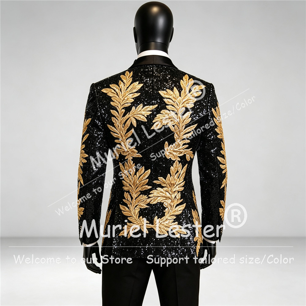 Sparkling Sequin Men's Tuxedo  - Men'S Formal Wear Rental ulasan dan harga