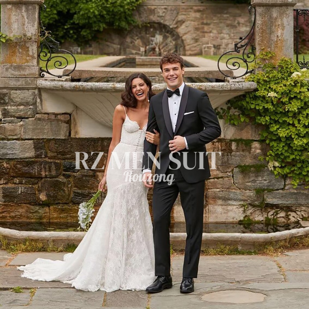 Mens 3 Piece Tuxedo Suit Slim  - Men Formal Wear Vest ulasan dan harga