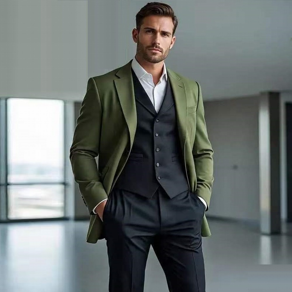 Fashion Army Green And Black F - Mens Formal ulasan dan harga