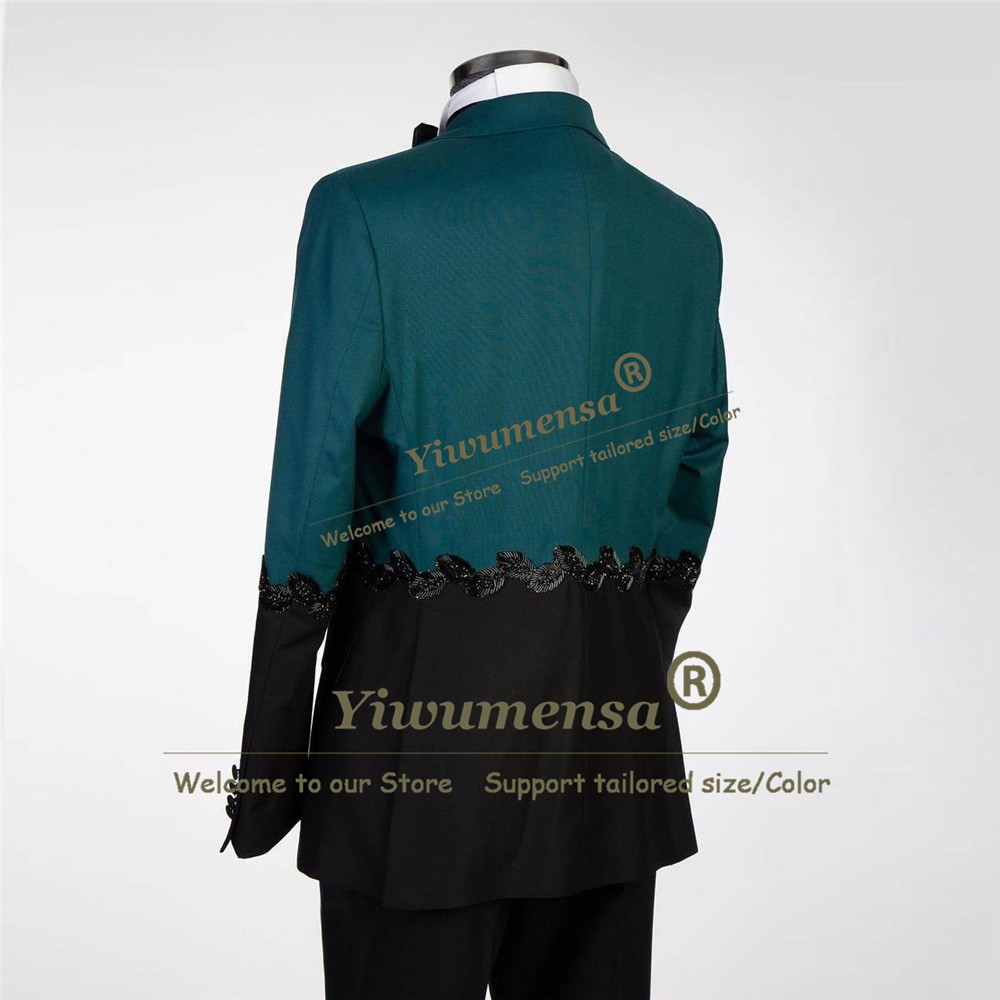 Unique Design Suits Men Splice - Formal Wear For Men In Wedding ulasan dan harga