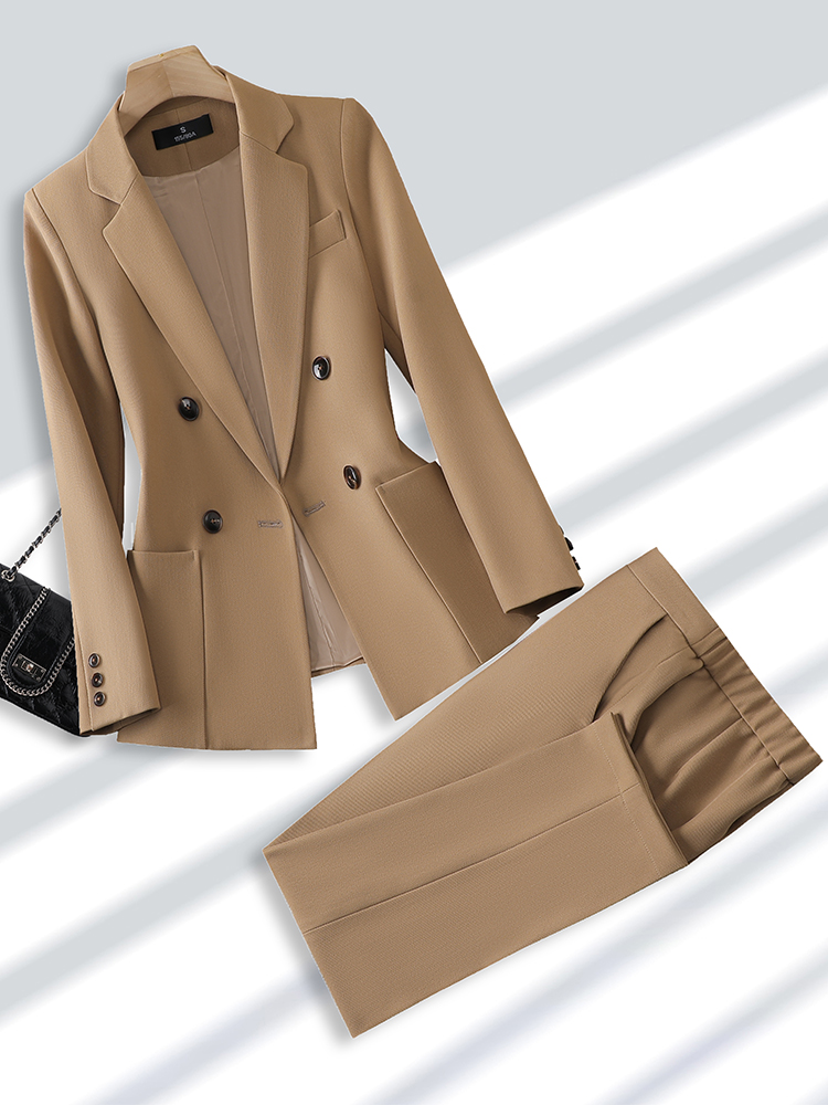 Fashion Ladies Pant Suit Forma - Khaki Formal Wear Men ulasan dan harga