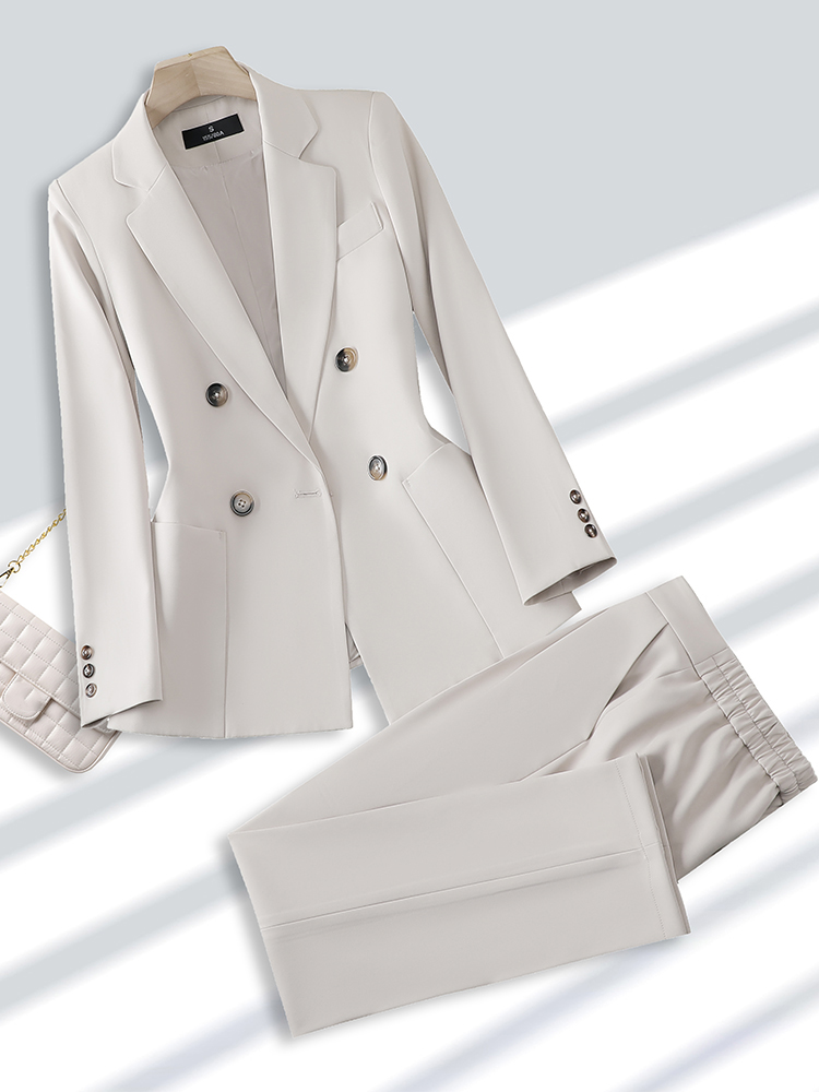 Fashion Ladies Pant Suit Forma - Khaki Formal Wear Men ulasan dan harga