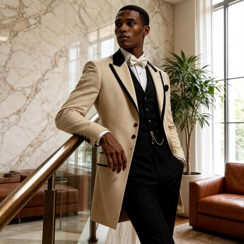 3 Pcs Wedding Suits for Men Sl - Formal Wear For Men In Wedding ulasan dan harga