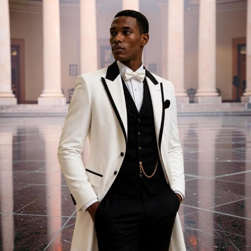 3 Pcs Wedding Suits for Men Sl - Formal Wear For Men In Wedding ulasan dan harga