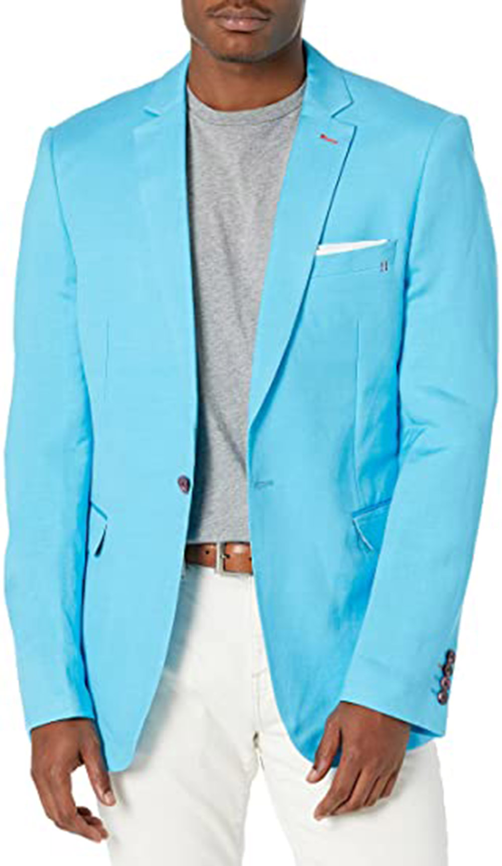 Tailored Khaki Blazer Men's Su - Khaki Formal Wear Men ulasan dan harga