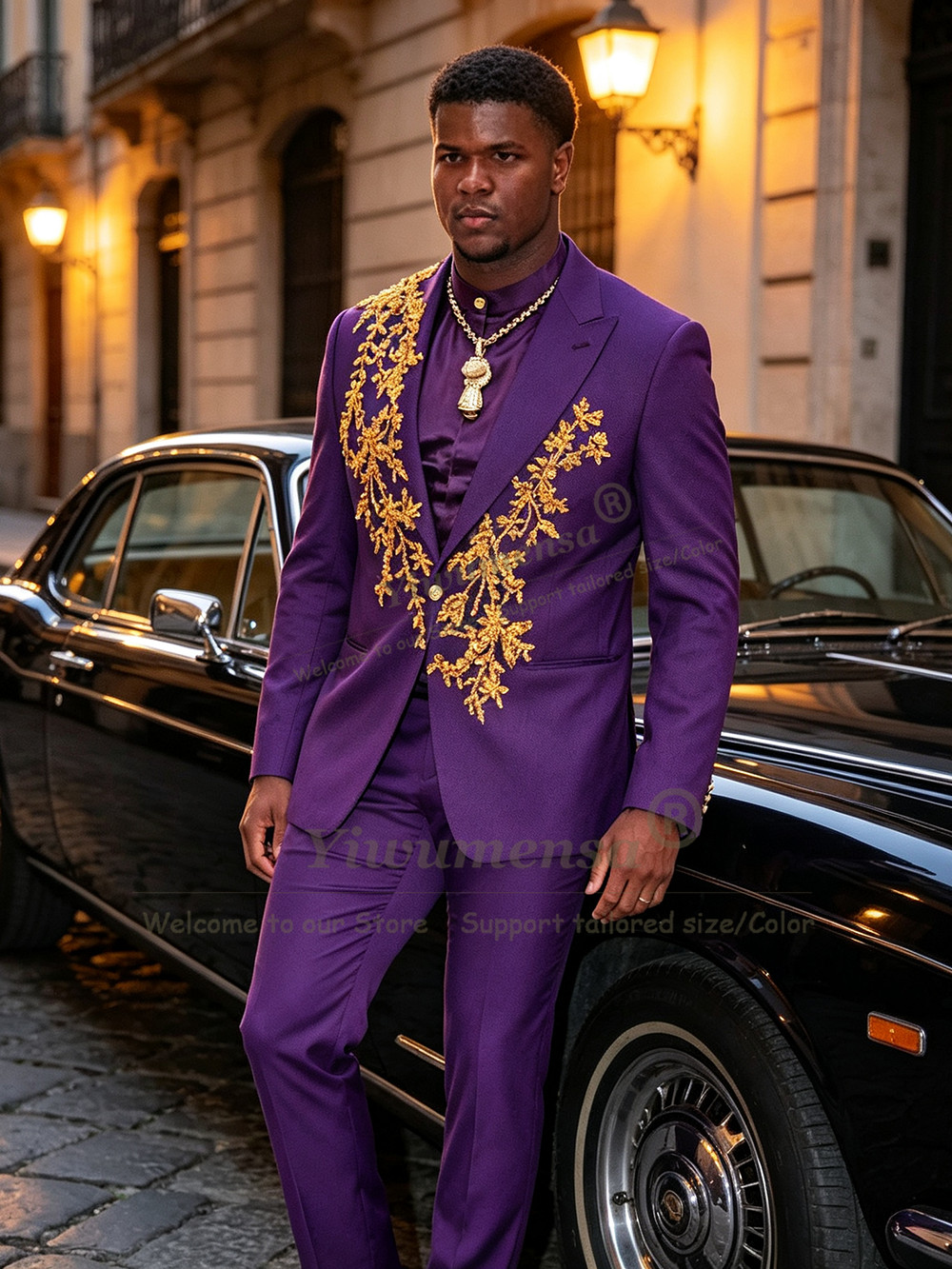 Unique Design Purple Suits Men - Unique Men'S Formal Wear ulasan dan harga
