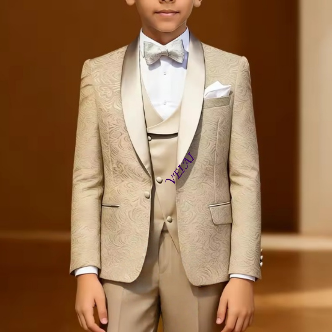 Boys' 3-Piece Formal Jacquard  - Mens Formal ulasan dan harga