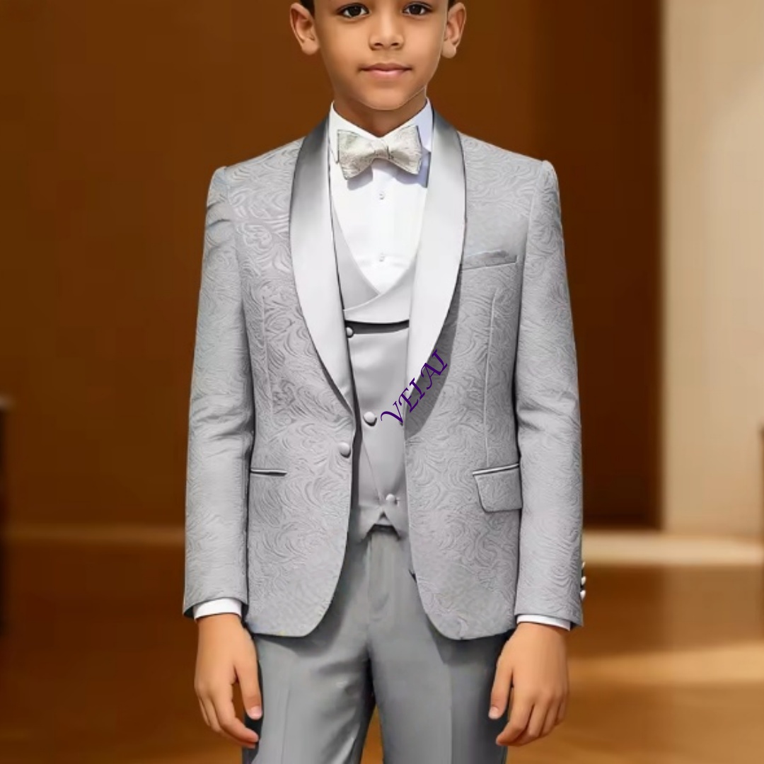 Boys' 3-Piece Formal Jacquard  - Mens Formal ulasan dan harga