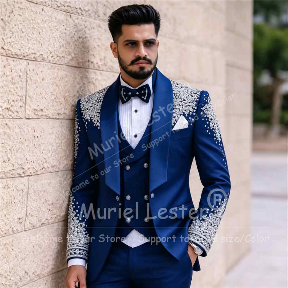 Luxury Groom Suit For Man Spar - Men Formal Wear Vest ulasan dan harga