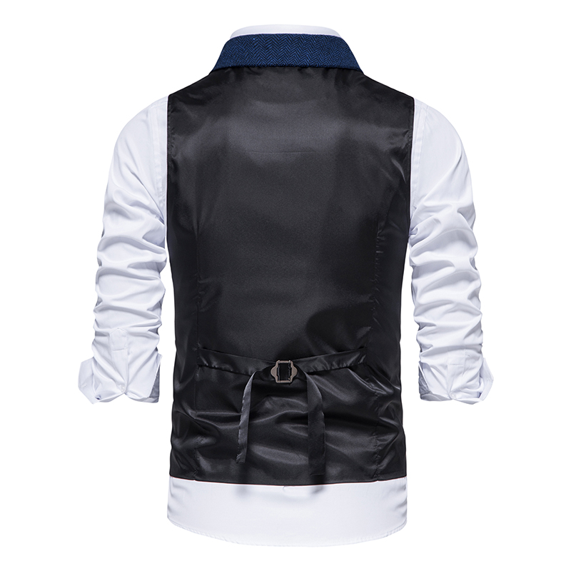 Men Suit Vest Herringbone Fabr - Men Formal Wear Vest ulasan dan harga