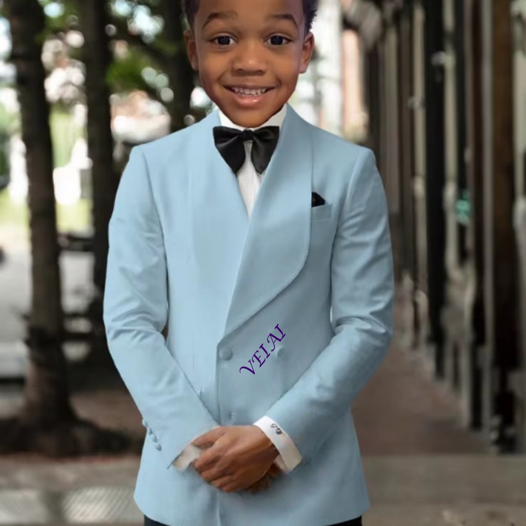 Boys' best man two-piece suit  - Slim Fit Suit Set ulasan dan harga
