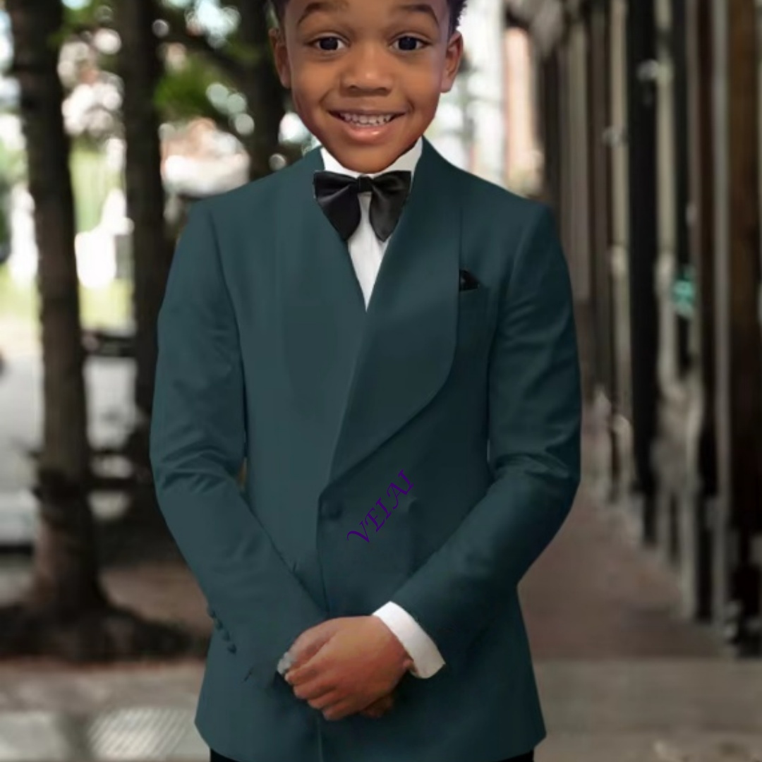 Boys' best man two-piece suit  - Slim Fit Suit Set ulasan dan harga