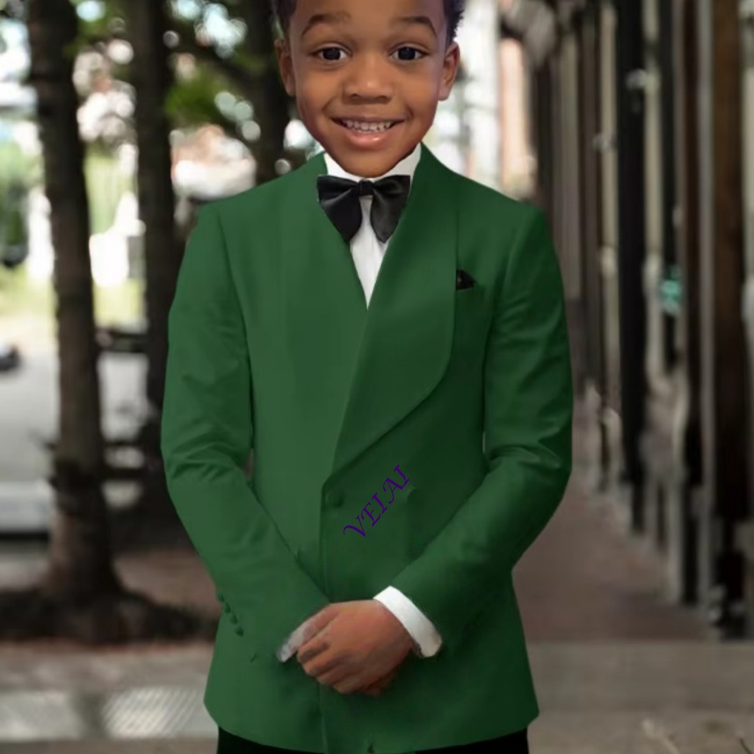 Boys' best man two-piece suit  - Slim Fit Suit Set ulasan dan harga