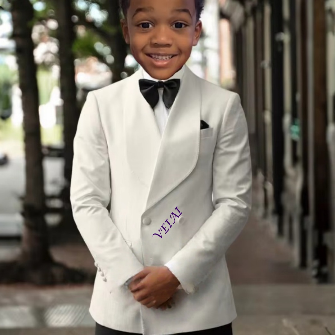 Boys' best man two-piece suit  - Slim Fit Suit Set ulasan dan harga