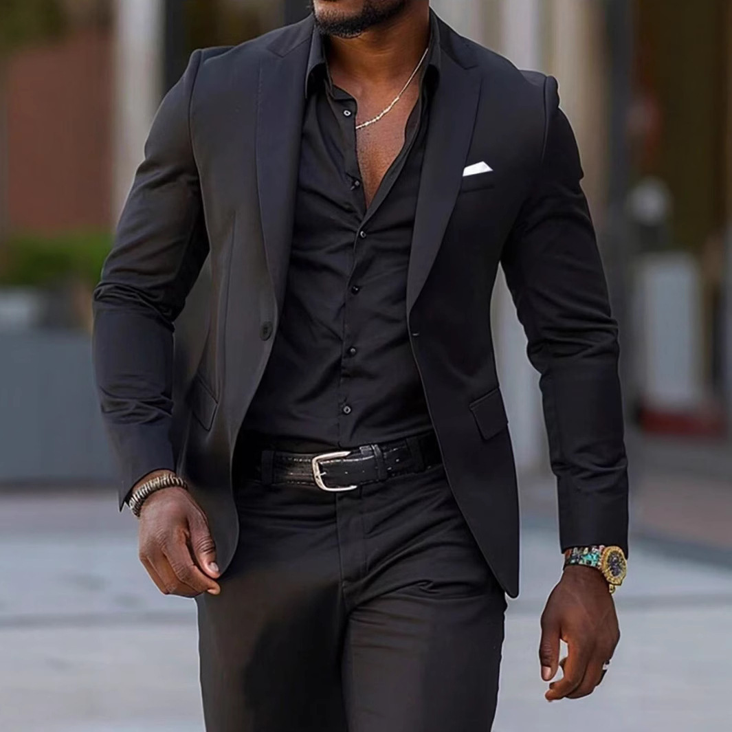 Men Two Piece Suit Sets Straig - Men'S Formal Wear Rental ulasan dan harga
