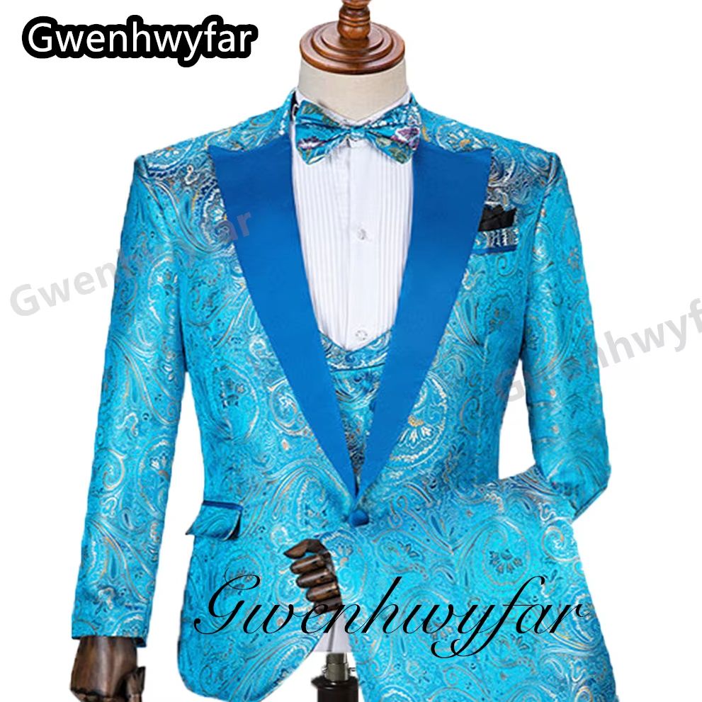 Gwenhwyfar Pattern Men Suits M - Formal Wear For Men In Wedding ulasan dan harga
