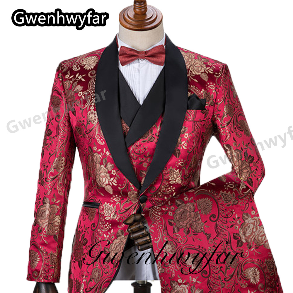 Gwenhwyfar Pattern Men Suits M - Formal Wear For Men In Wedding ulasan dan harga