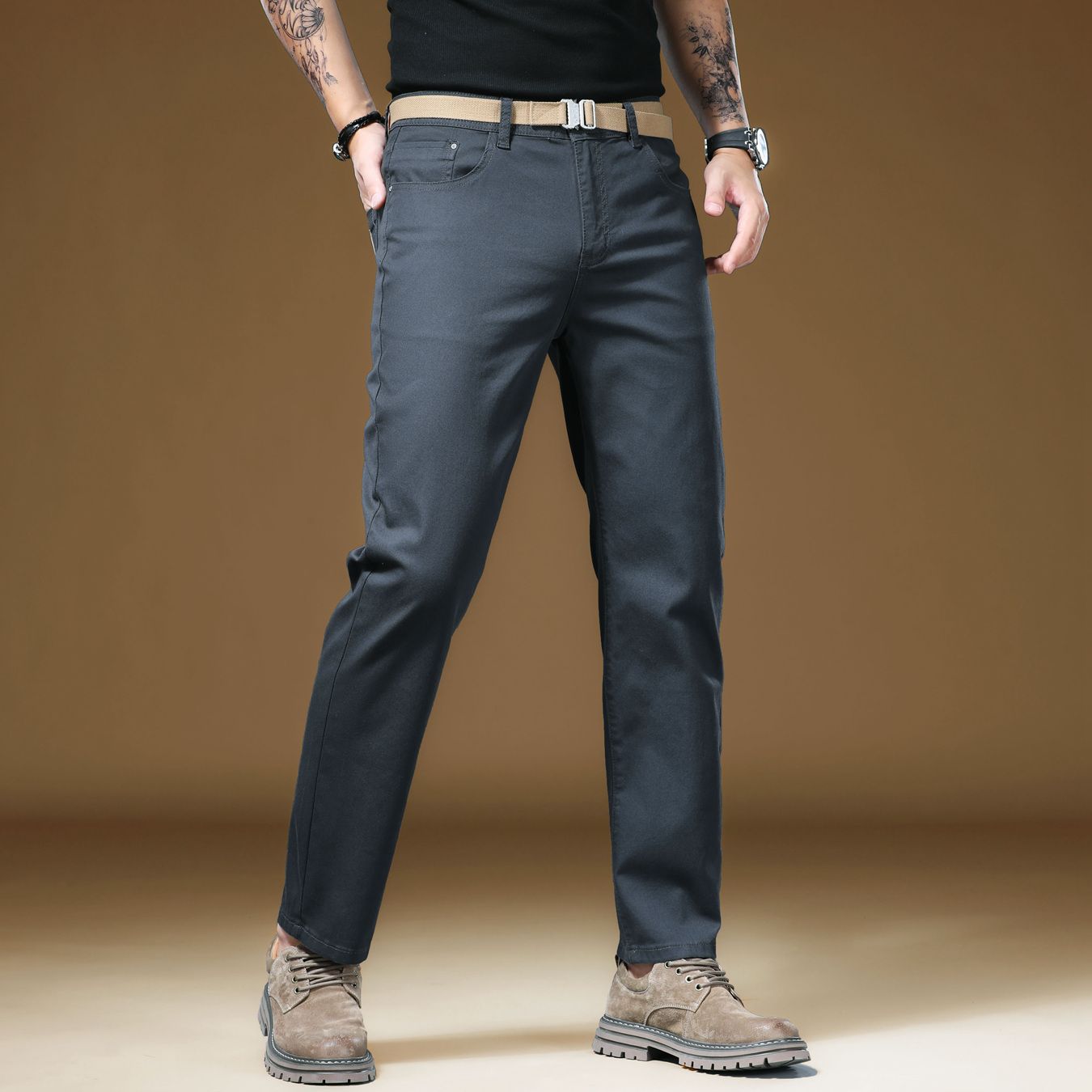 New in Quality Men's Pants Cas - Khaki Formal Wear Men ulasan dan harga